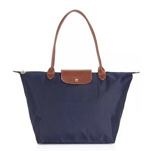 Longchamp Le Pliage Original Large Nylon Shoulder Tote Navy